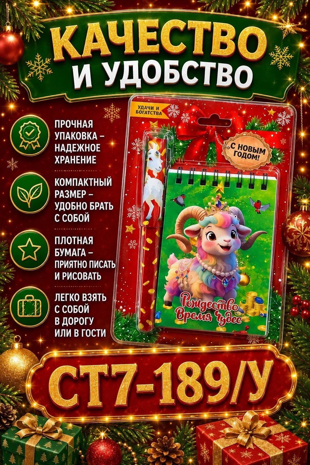 Подарочный Набор блокнот и ручка — фото 4