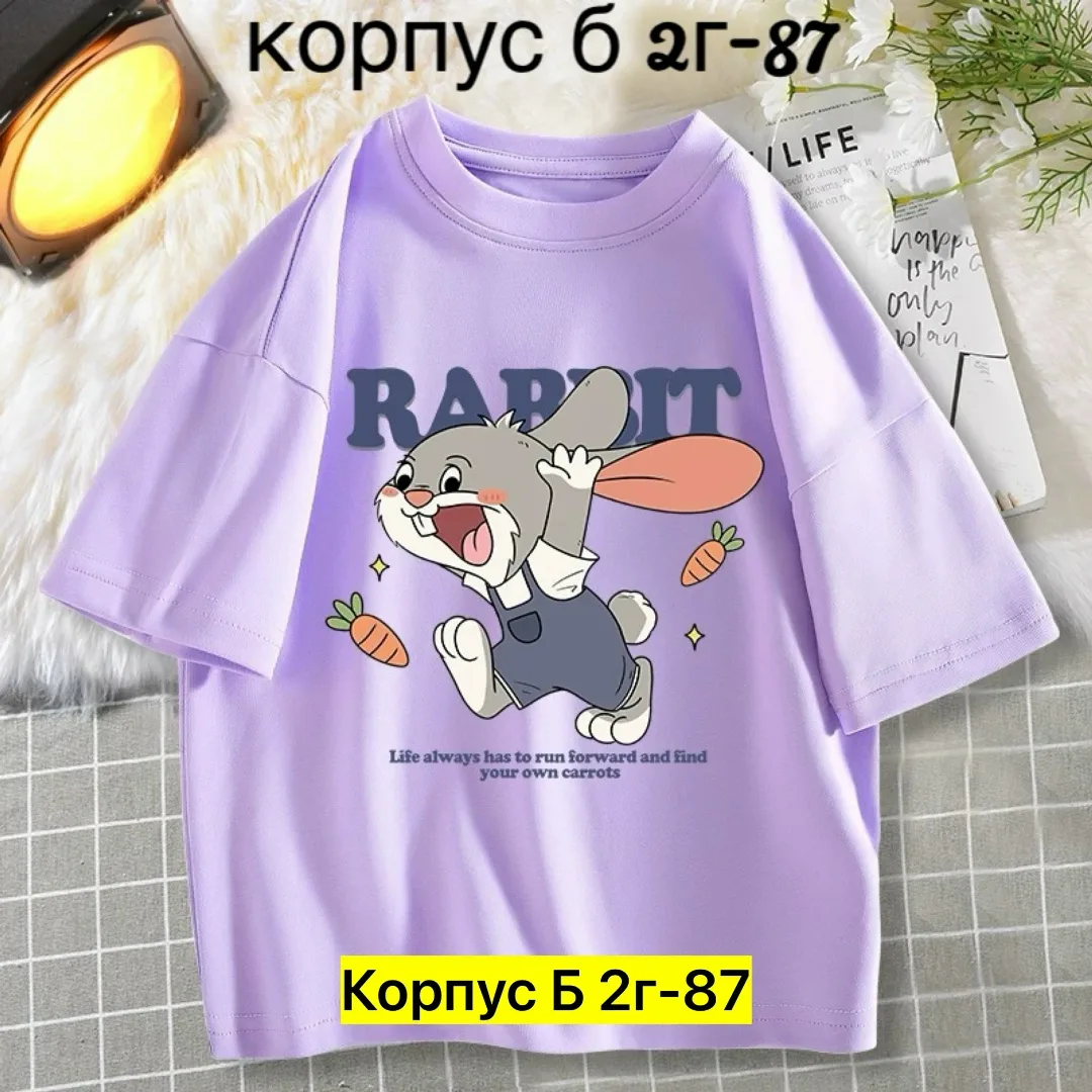 Однотонная футболка из 100 хлопка — фото 1