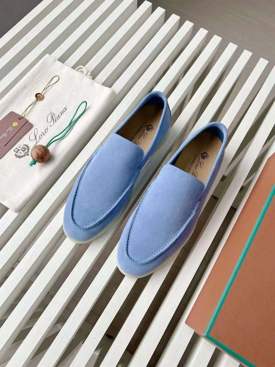 Loro Piana Summer Walk мужские лоферы в разных цветах — фото 1