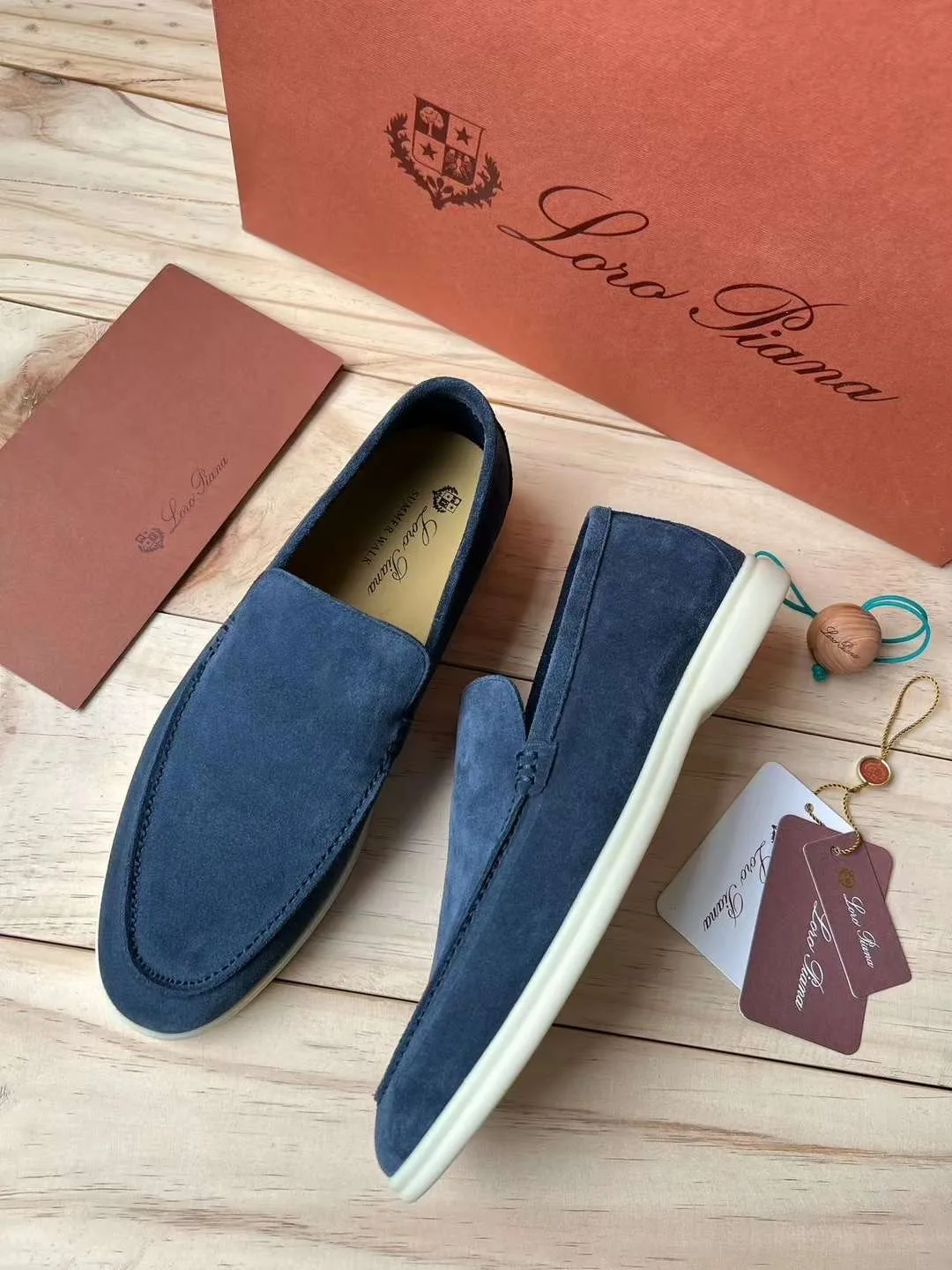 Loro Piana Summer Walk мужские лоферы в разных цветах — фото 6