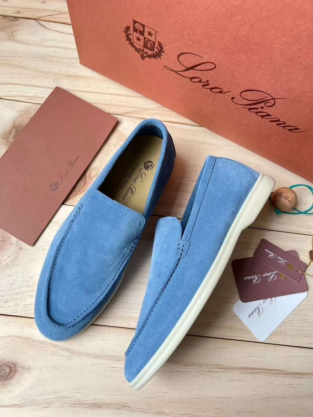 Loro Piana Summer Walk мужские лоферы в разных цветах — фото 13