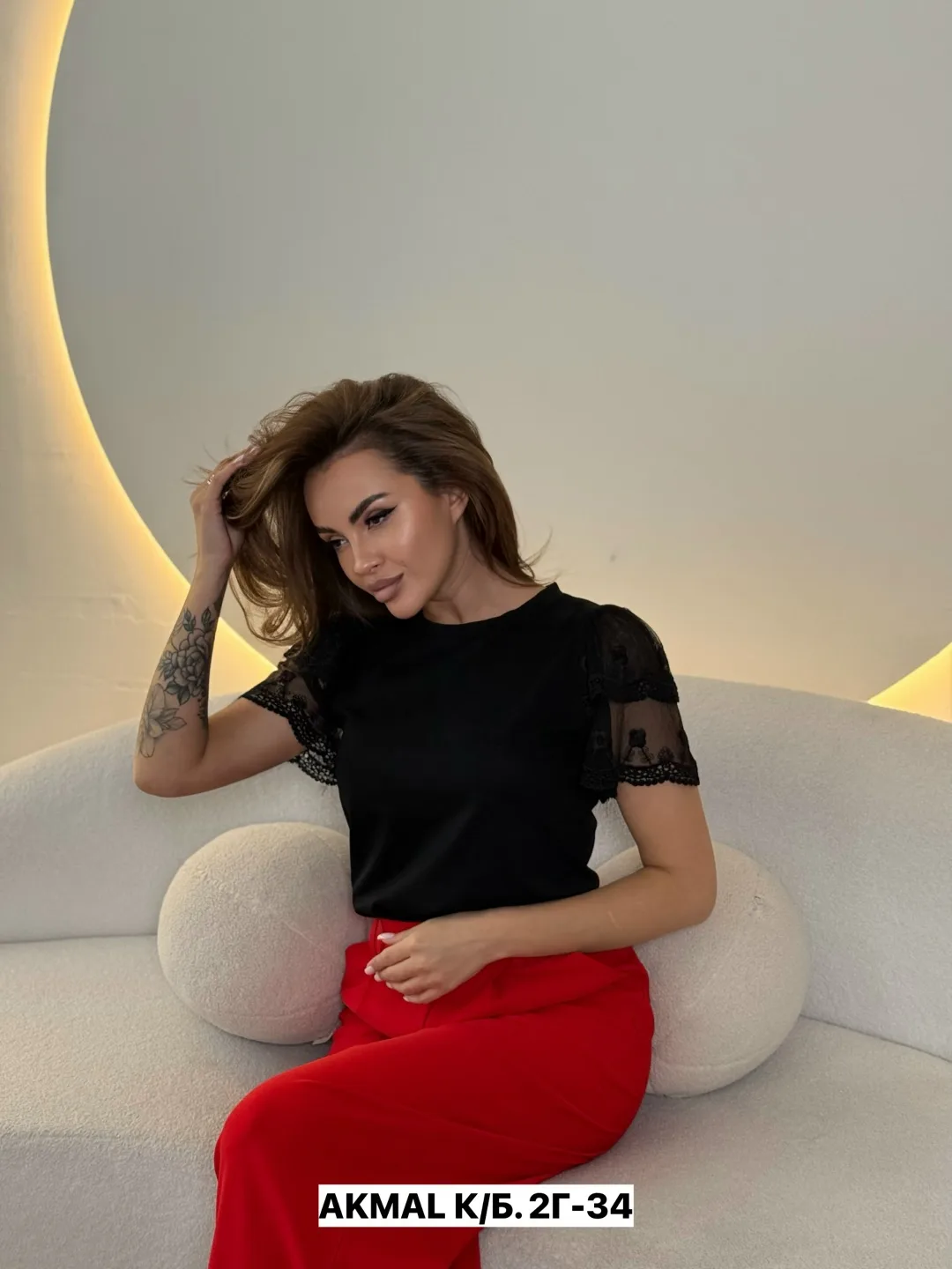 Блузка трикотаж — фото 28