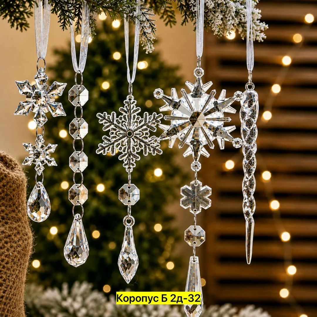 Набор подвесных елочных украшений — фото 4