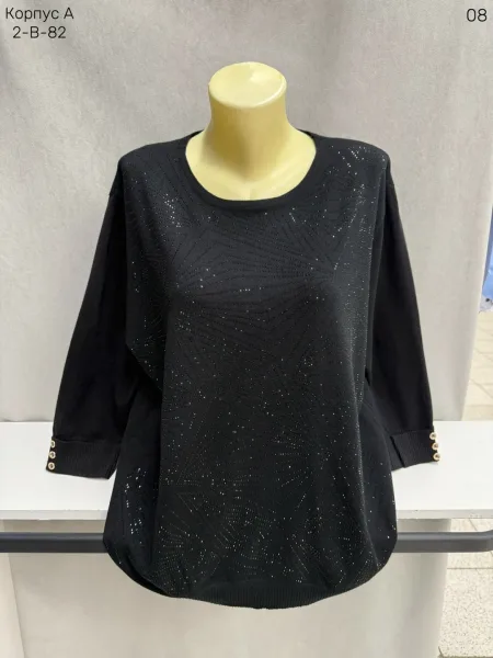 Женский свитер из 80 хлопка и 20 эластана 80 COTTON, 20 ELASTANE — фото 2