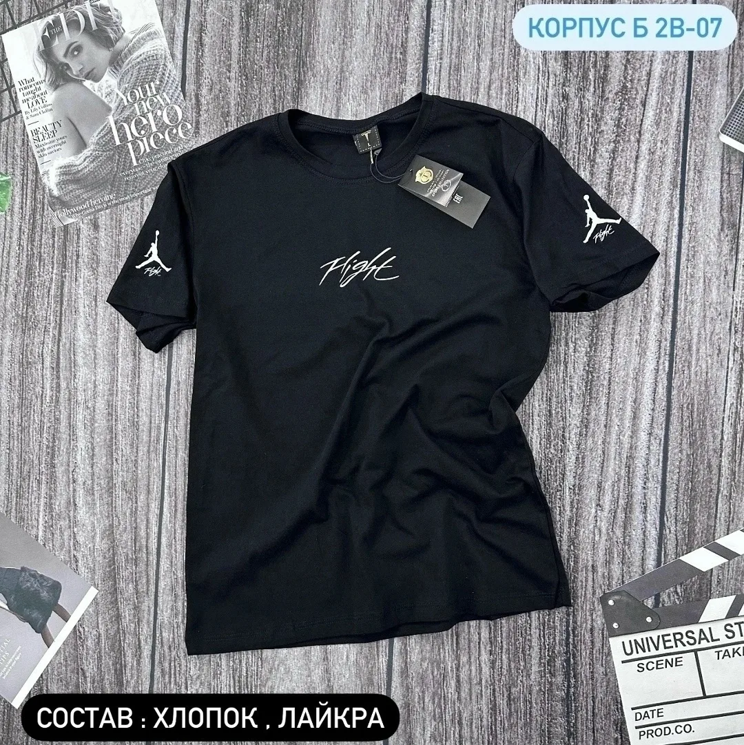 Футболка мужская хлопок лайкра — фото 3