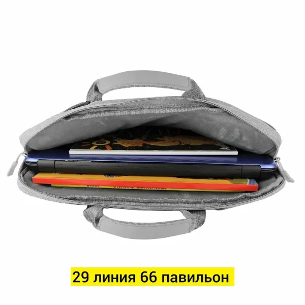 Сумка на пояс из ткани серая — фото 18