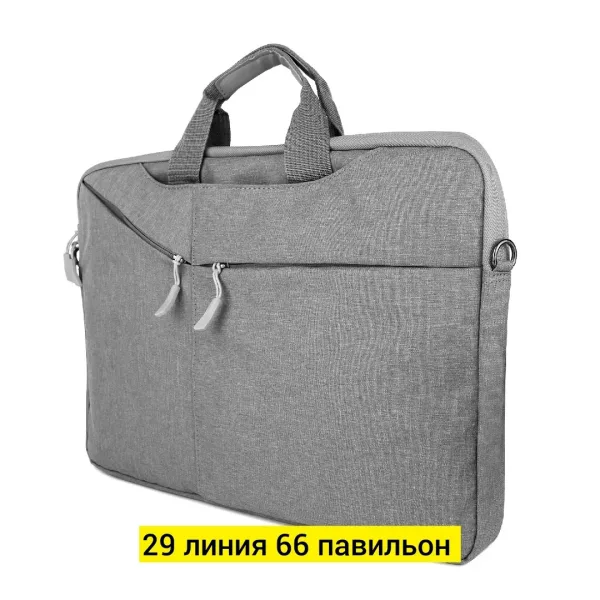 Сумка на пояс из ткани серая — фото 30