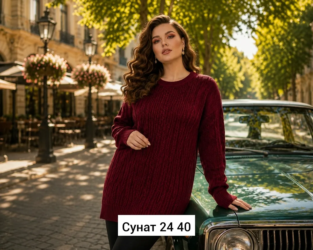 Однотонный свитер из натурального кашемира — фото 2