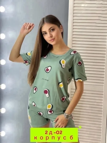 Пижама из хлопка хлопок — фото 1