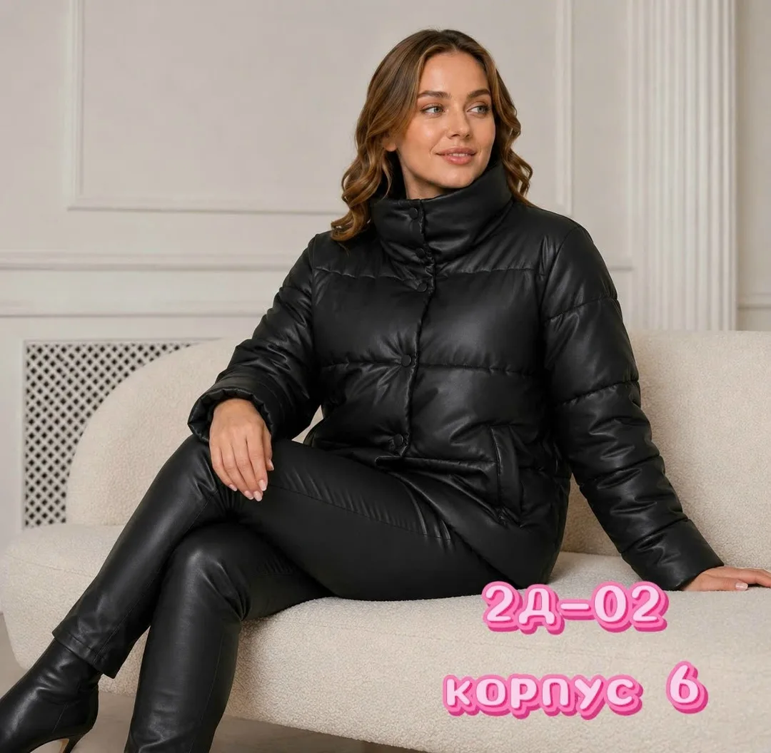 Длинная куртка из полиэстера — фото 5