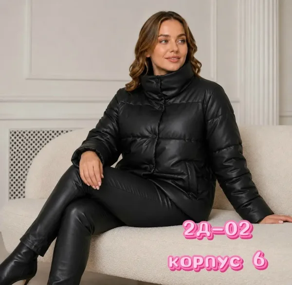 Длинная куртка из полиэстера — фото 1