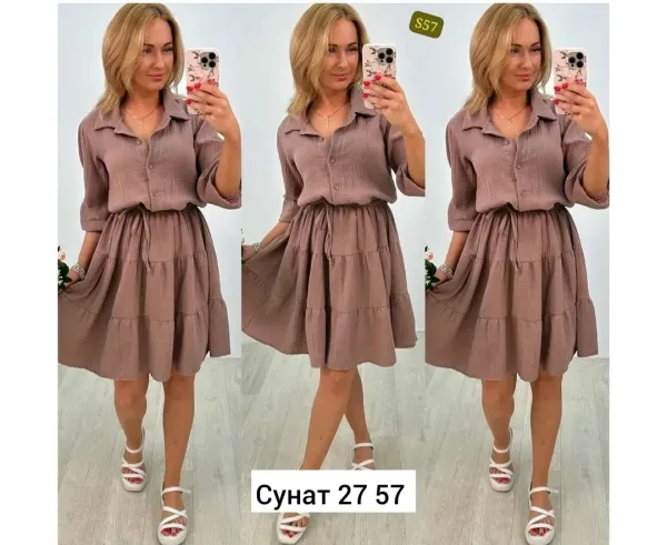 Платье синяя — фото 5