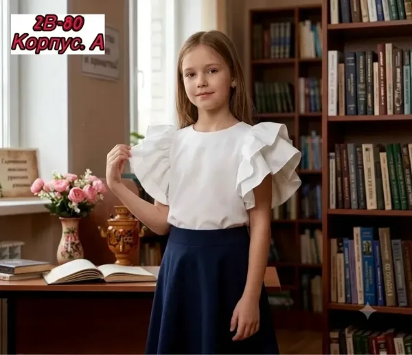 Блузка из хлопка — фото 1