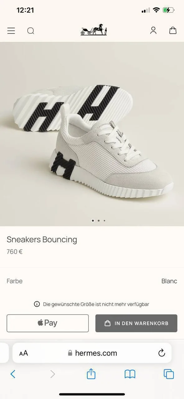 Кроссовки Hermès Bouncing, сетчатый текстиль + козья замша — фото 3