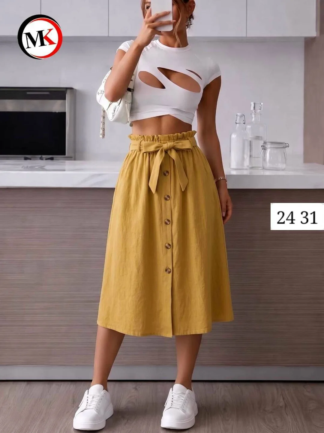 Юбка хлопковая oversize — фото 2