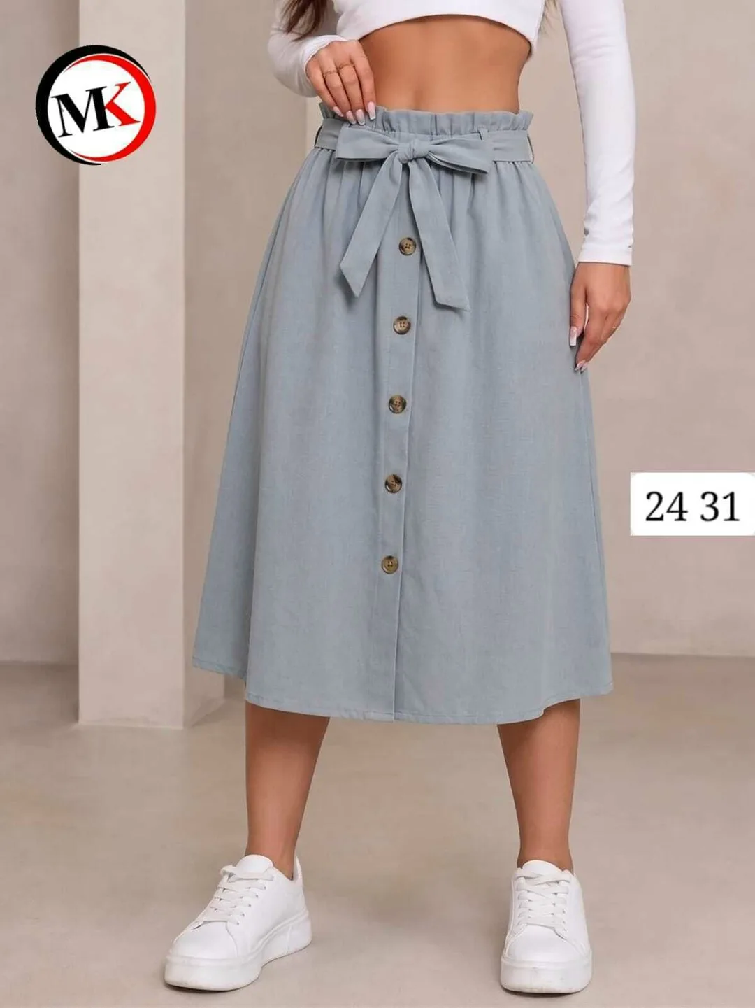 Юбка хлопковая oversize — фото 6