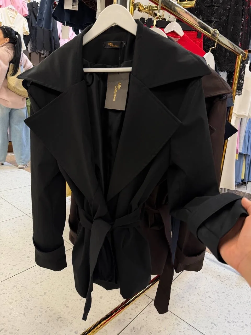 Пиджак Premium Trench Drop 𝐍𝐄𝐖Black-Pantera𝐍𝐄𝐖 — фото 2