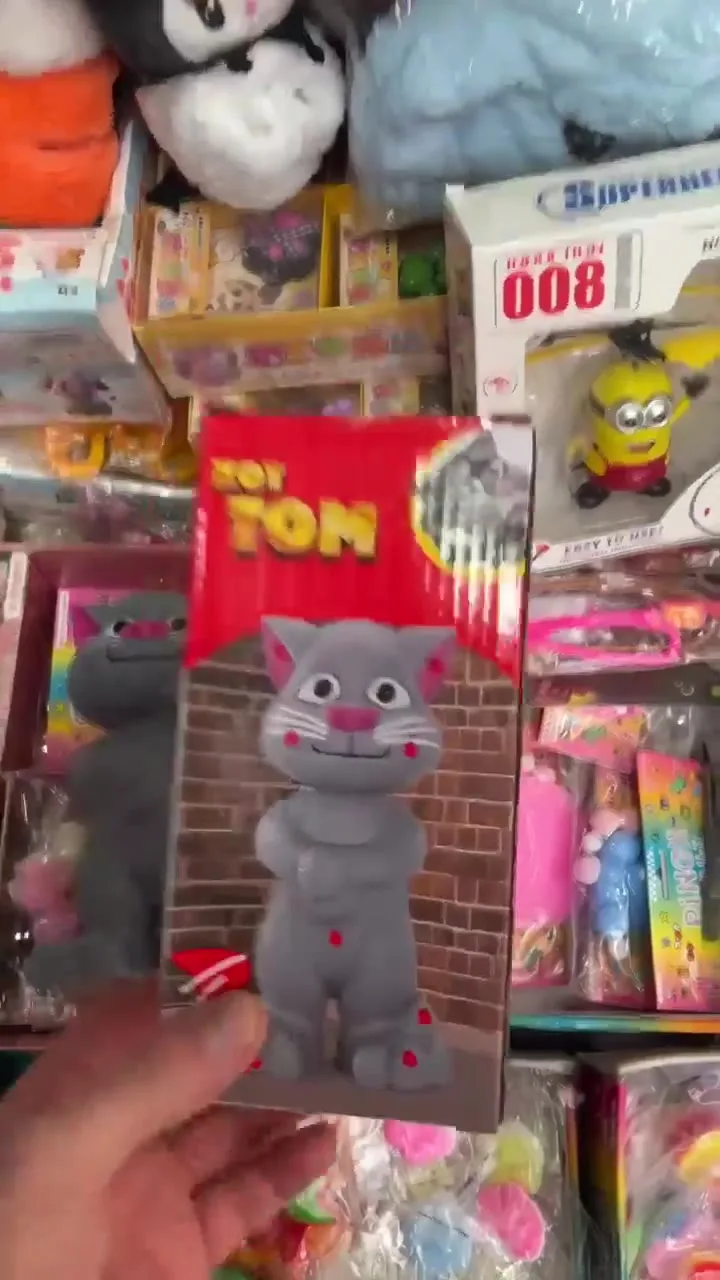 Говорящая игрушка кот Том сенсорная реагирует на при прикосновение — видео