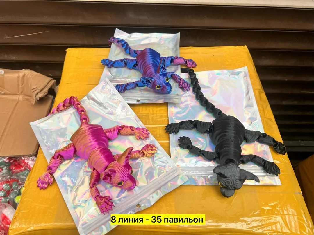 Подвижная игрушка-сфинкс из пластика — фото 8