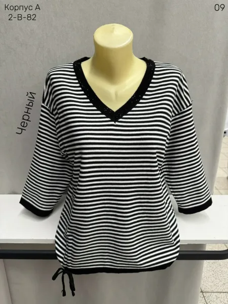 Женский свитер из смесового материала 65 хлопок 65 COTTON, 35 POLYESTER — фото 2