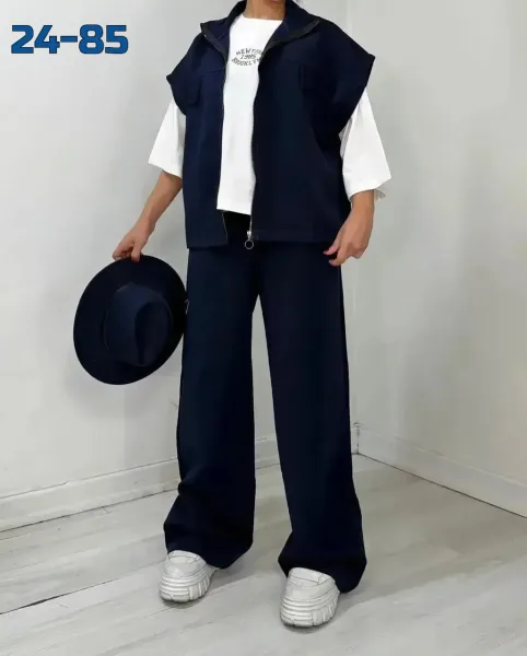 Стильная тройка в стиле casual chic комфорт и тренд в одном образе — фото 1