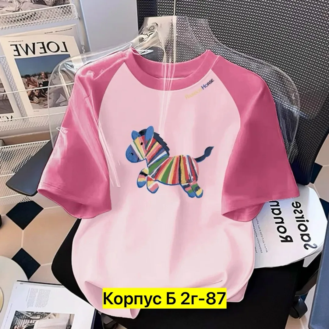 Однотонная футболка из 100 хлопка — фото 1