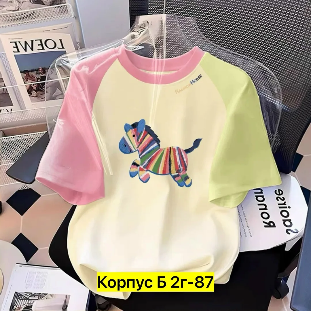 Однотонная футболка из 100 хлопка — фото 4