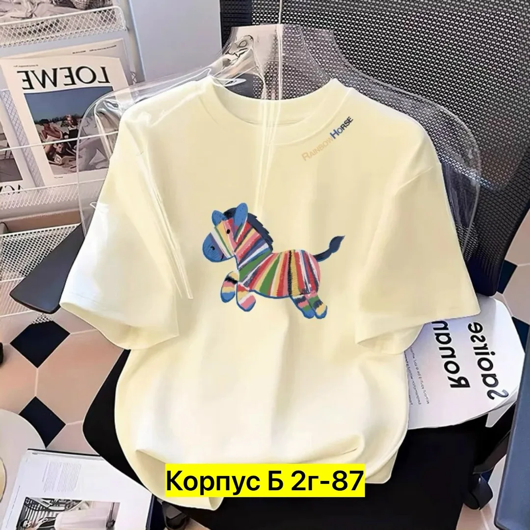 Однотонная футболка из 100 хлопка — фото 6