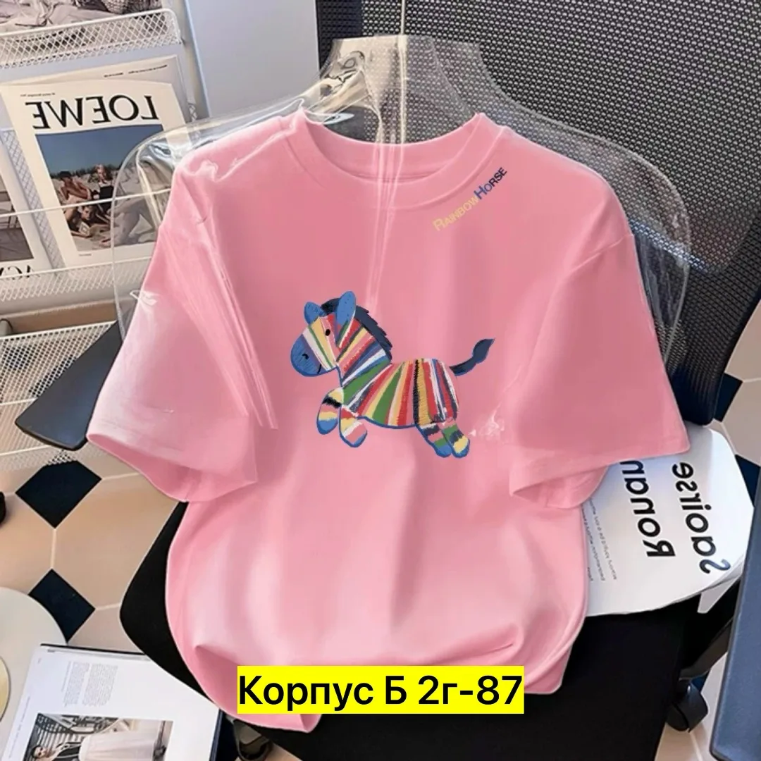 Однотонная футболка из 100 хлопка — фото 7