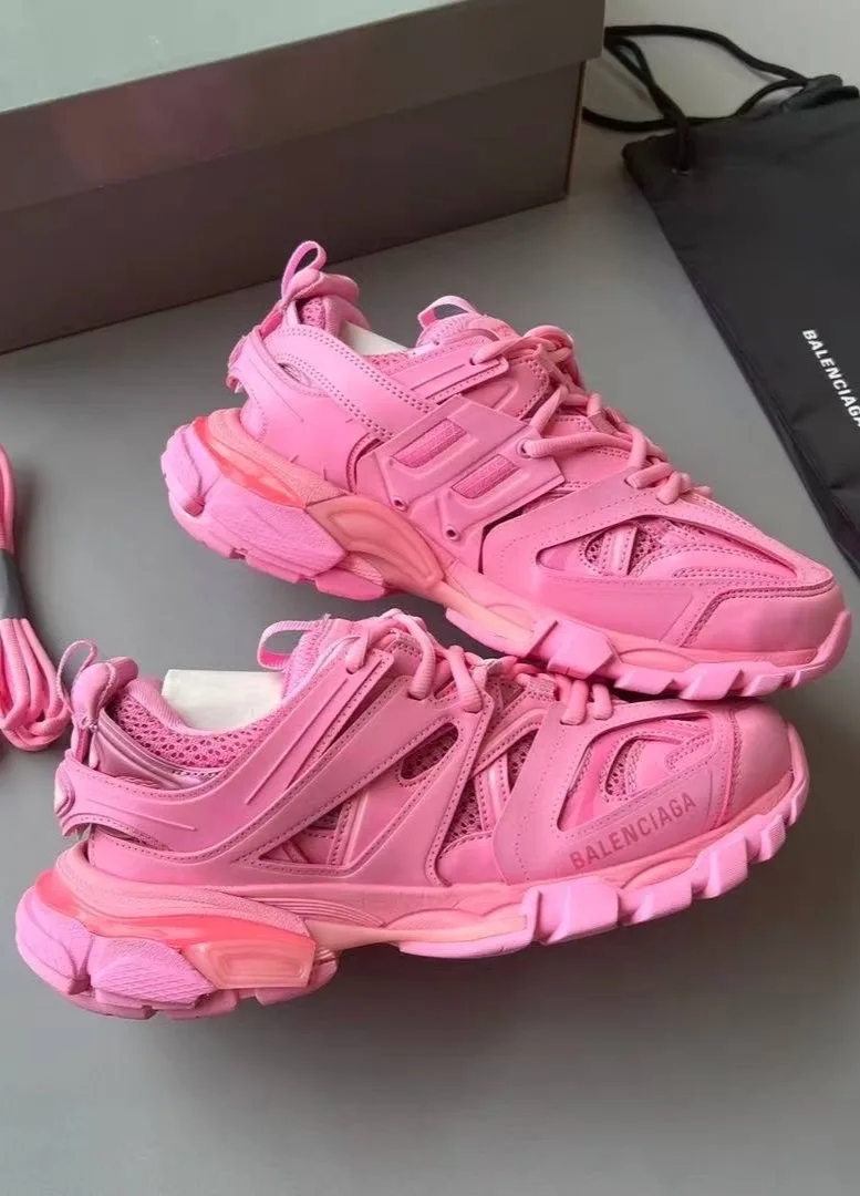 Кроссовки Balenciaga розовые — фото 3