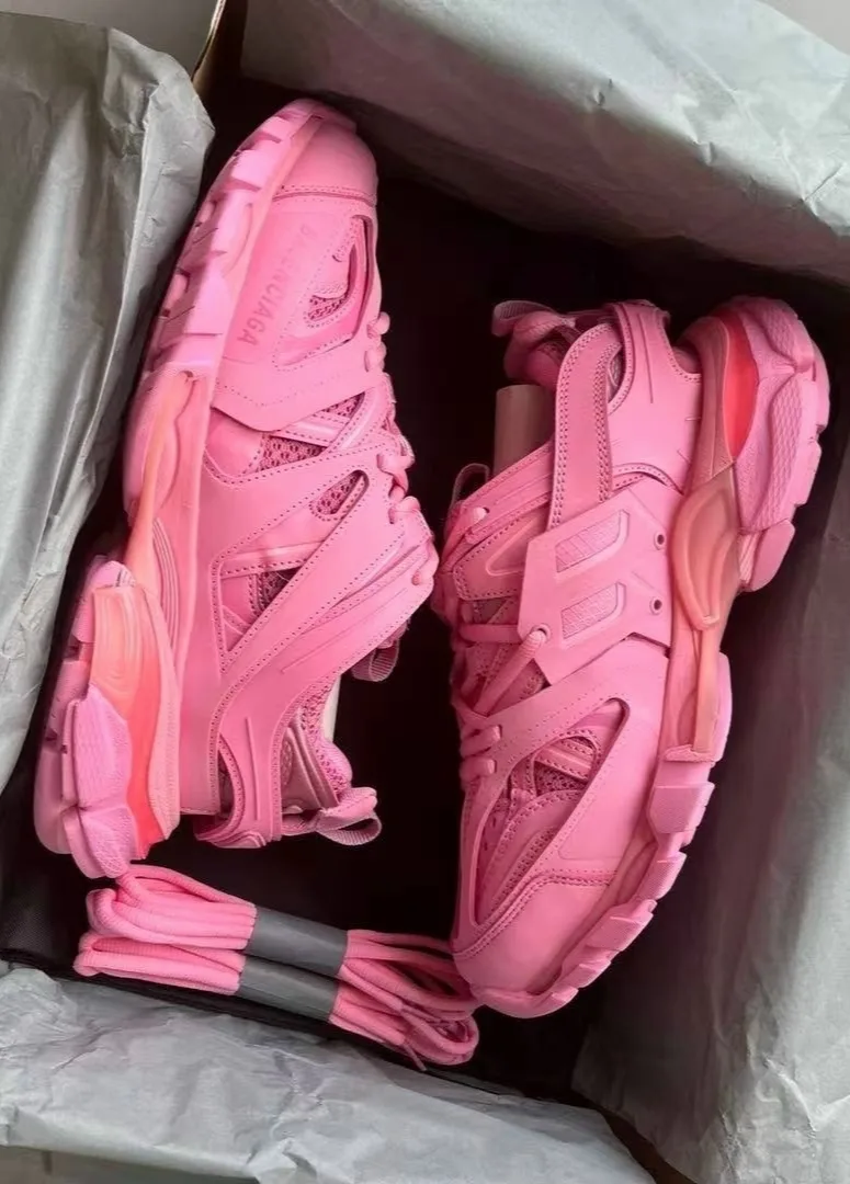 Кроссовки Balenciaga розовые — фото 4