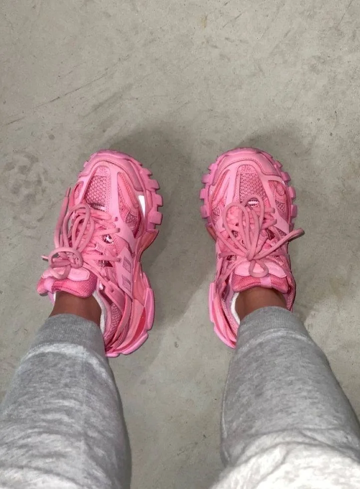 Кроссовки Balenciaga розовые — фото 5