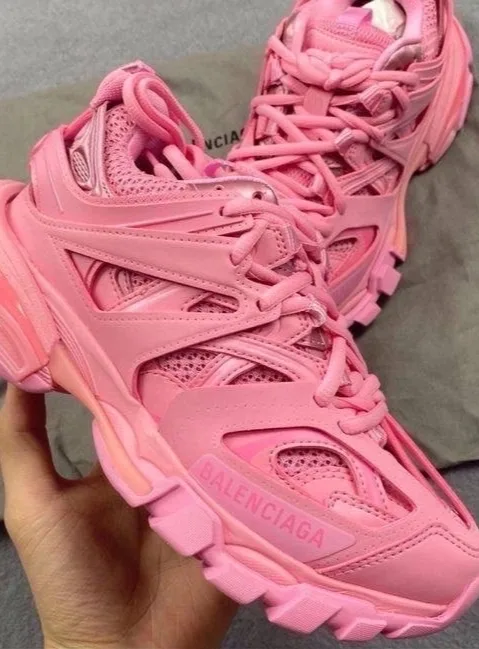 Кроссовки Balenciaga розовые — фото 6