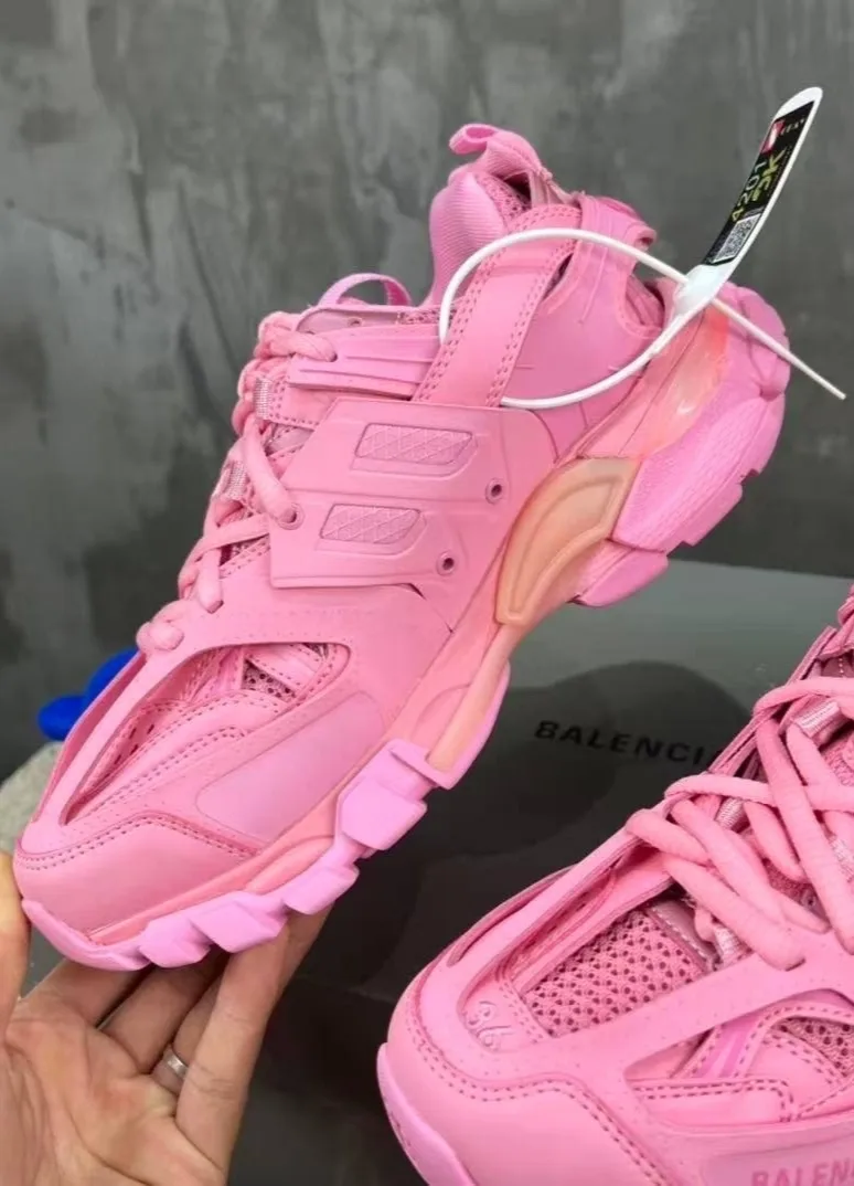 Кроссовки Balenciaga розовые — фото 8