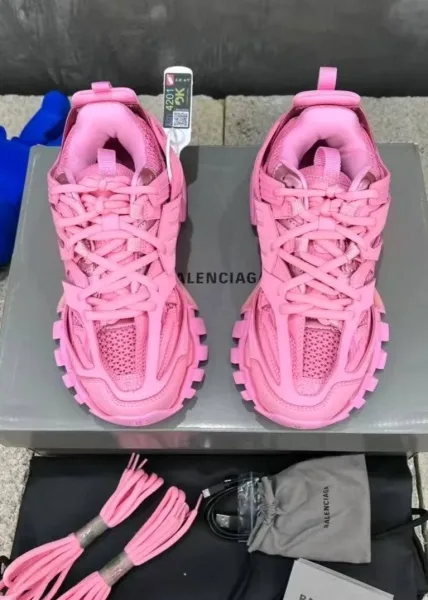 Кроссовки Balenciaga розовые — фото 13