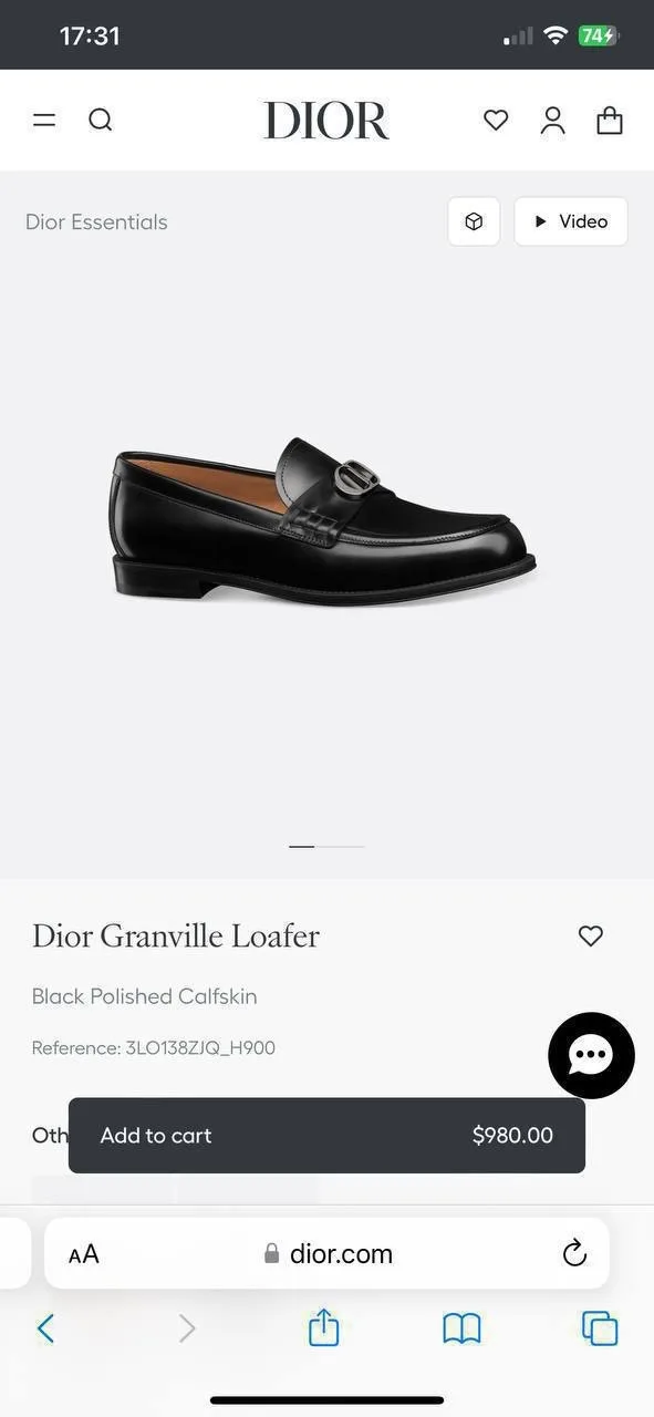 Лоферы Dior Granville из глянцевой кожи — фото 4