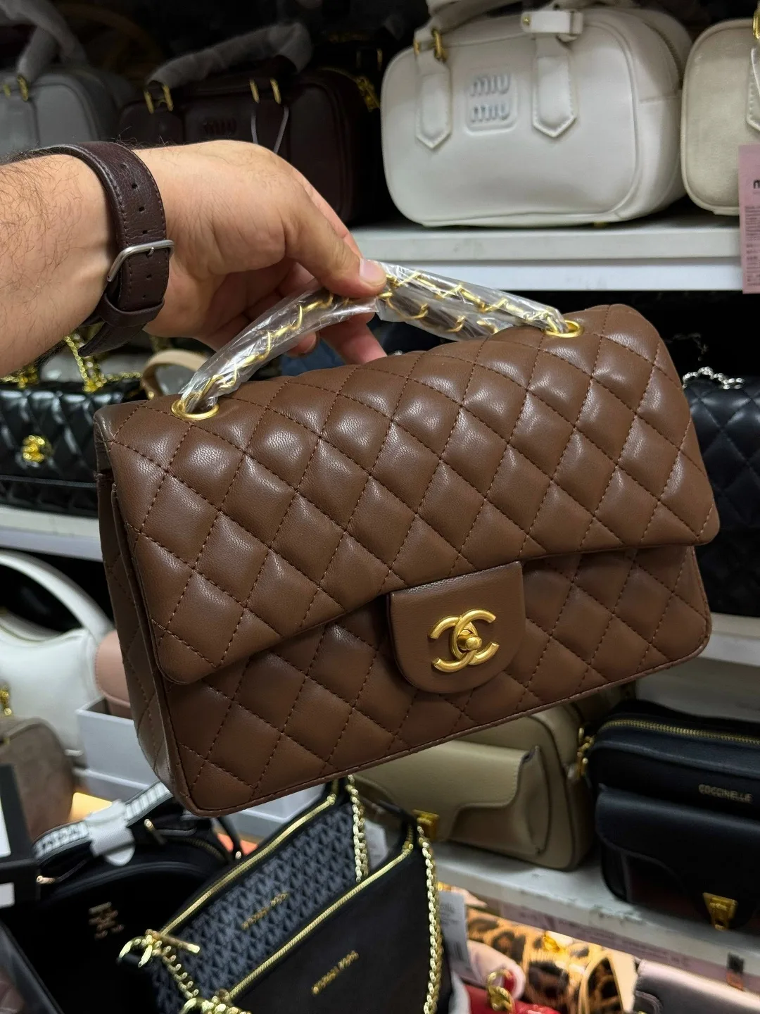 Сумка CHANEL, кожа — фото 3