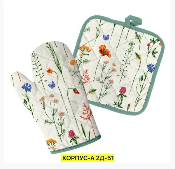 Кухонный набор: прихватка, варежка — фото 2