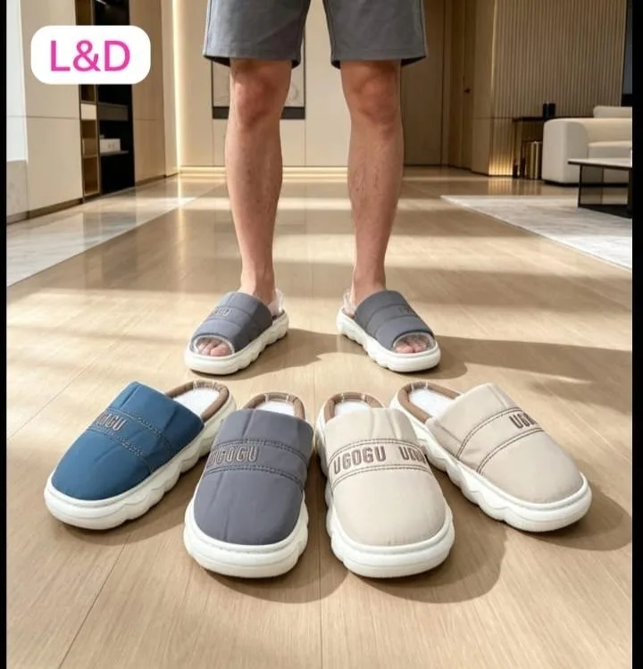 Женские домашние тапочки с резиновой подошвой — фото 3