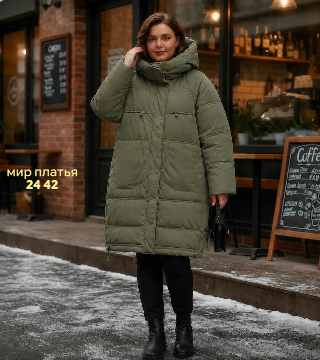 Женская куртка большого размера — фото 4
