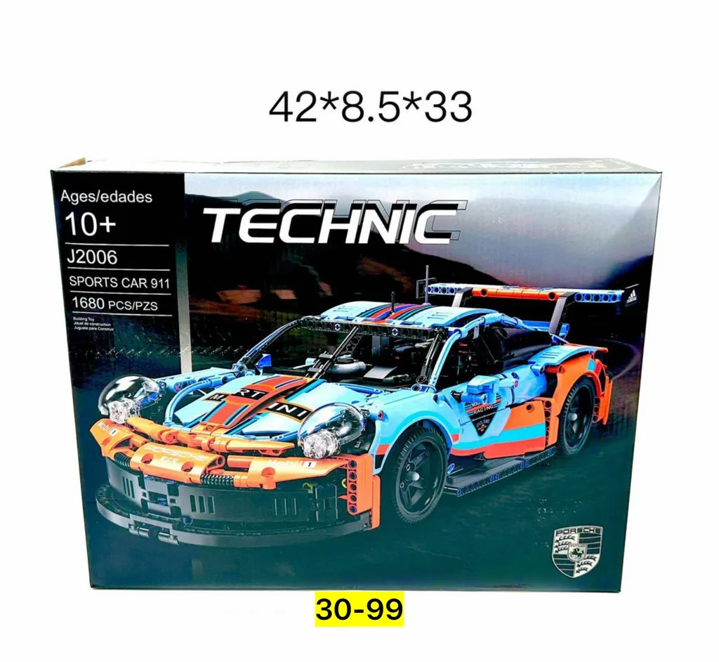 Конструктор-техник Porsche 911 RSR, 1680 деталей спортивный автомобиль Porsch — фото 7