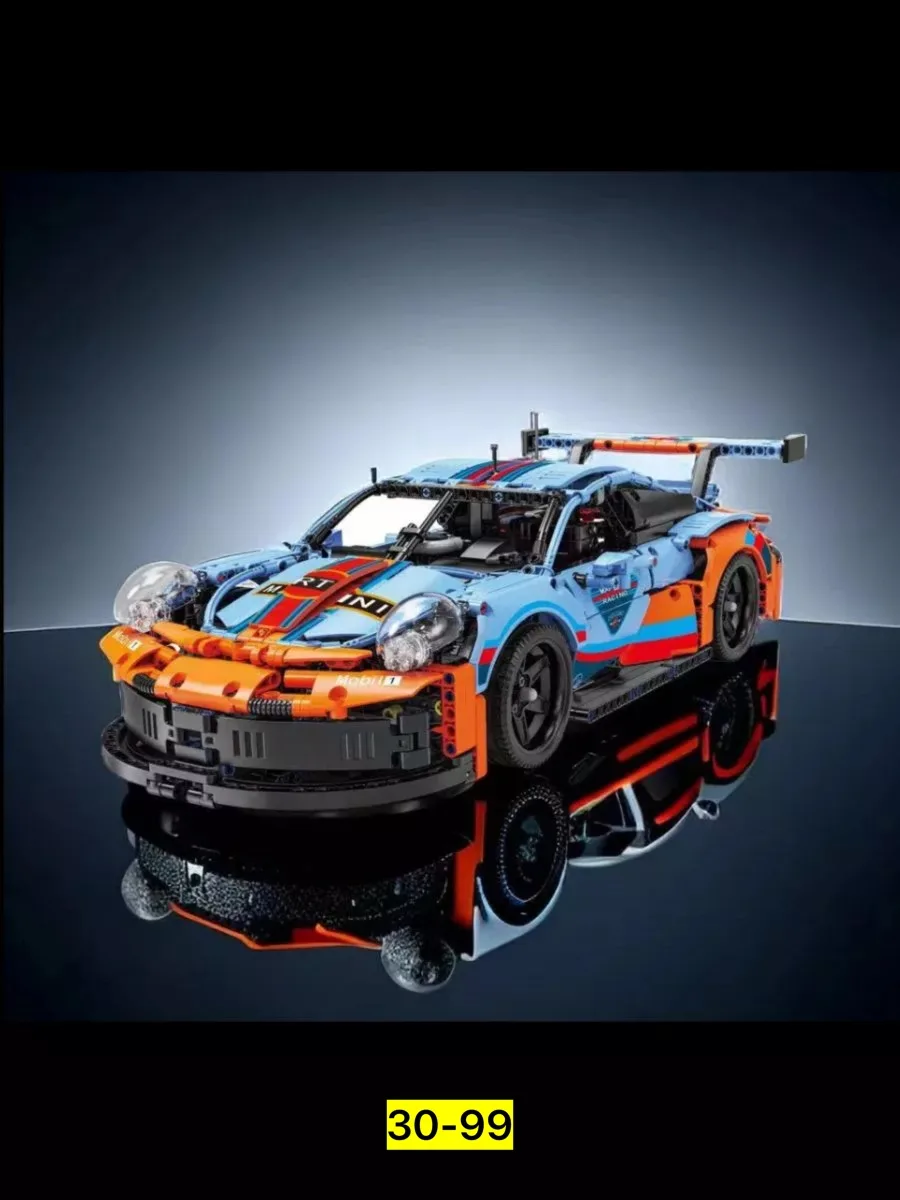Конструктор-техник Porsche 911 RSR, 1680 деталей спортивный автомобиль Porsch — фото 9