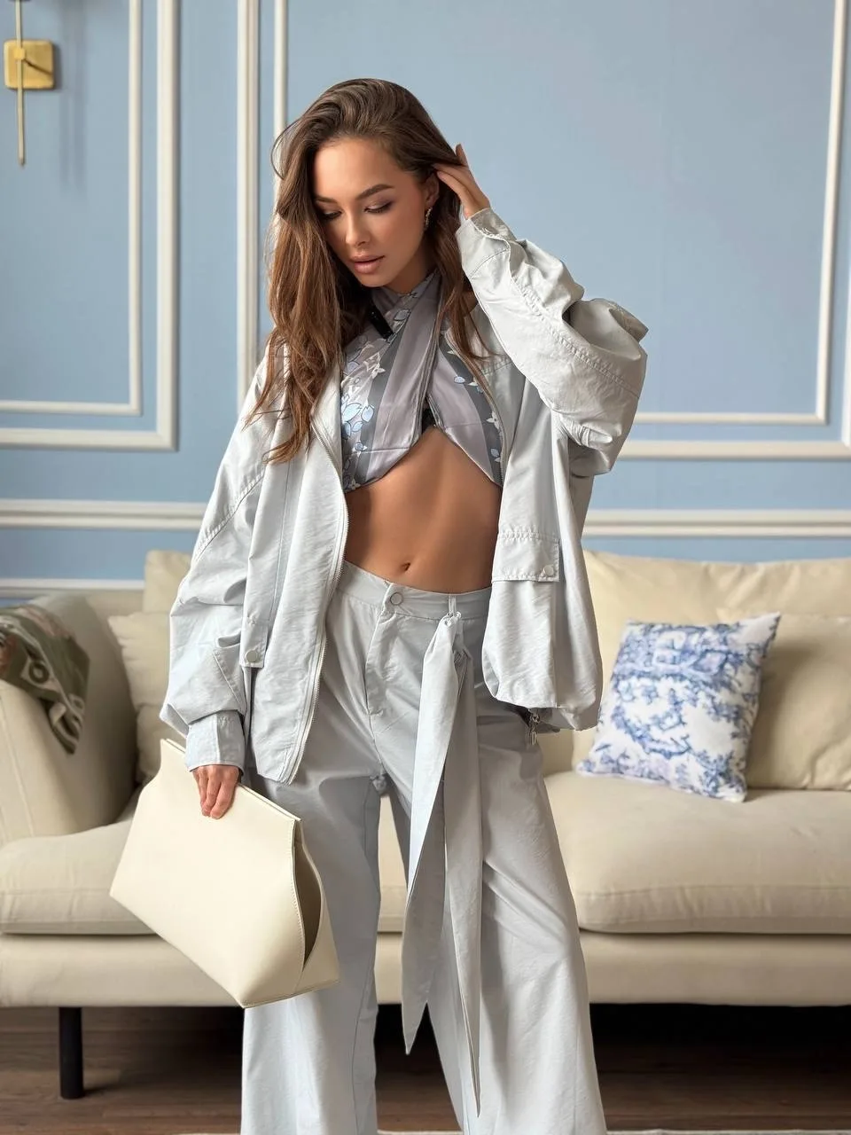 Костюм Max Mara, хлопок жатка — фото 2