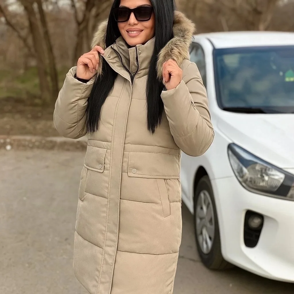 Теплая зимняя куртка с капюшоном люкс-качества — фото 4
