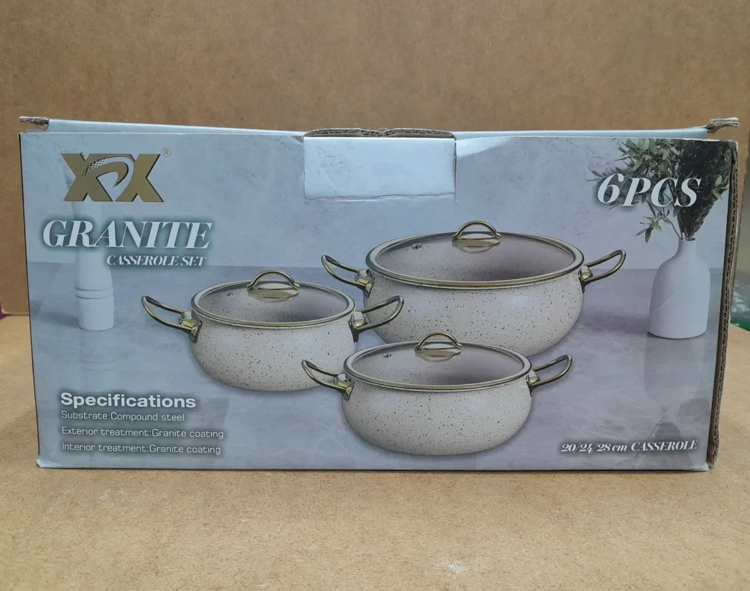 Набор из шести кастрюль с гранитным покрытием — фото 10
