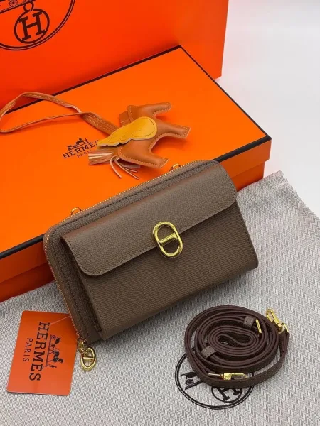 Сумка HERMES, кожа — фото 1