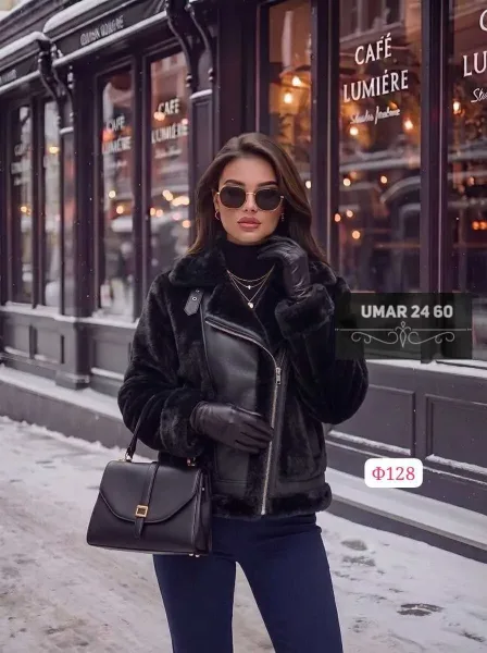 Одна из самых популярных дубленка года, кожа натуральная мех — фото 2