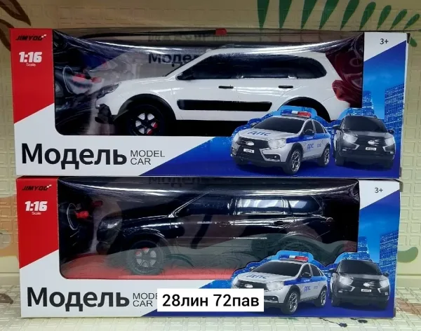 Игрушечная машинка LADA VESTA в масштабе 1:12 с пультом управления — фото 7