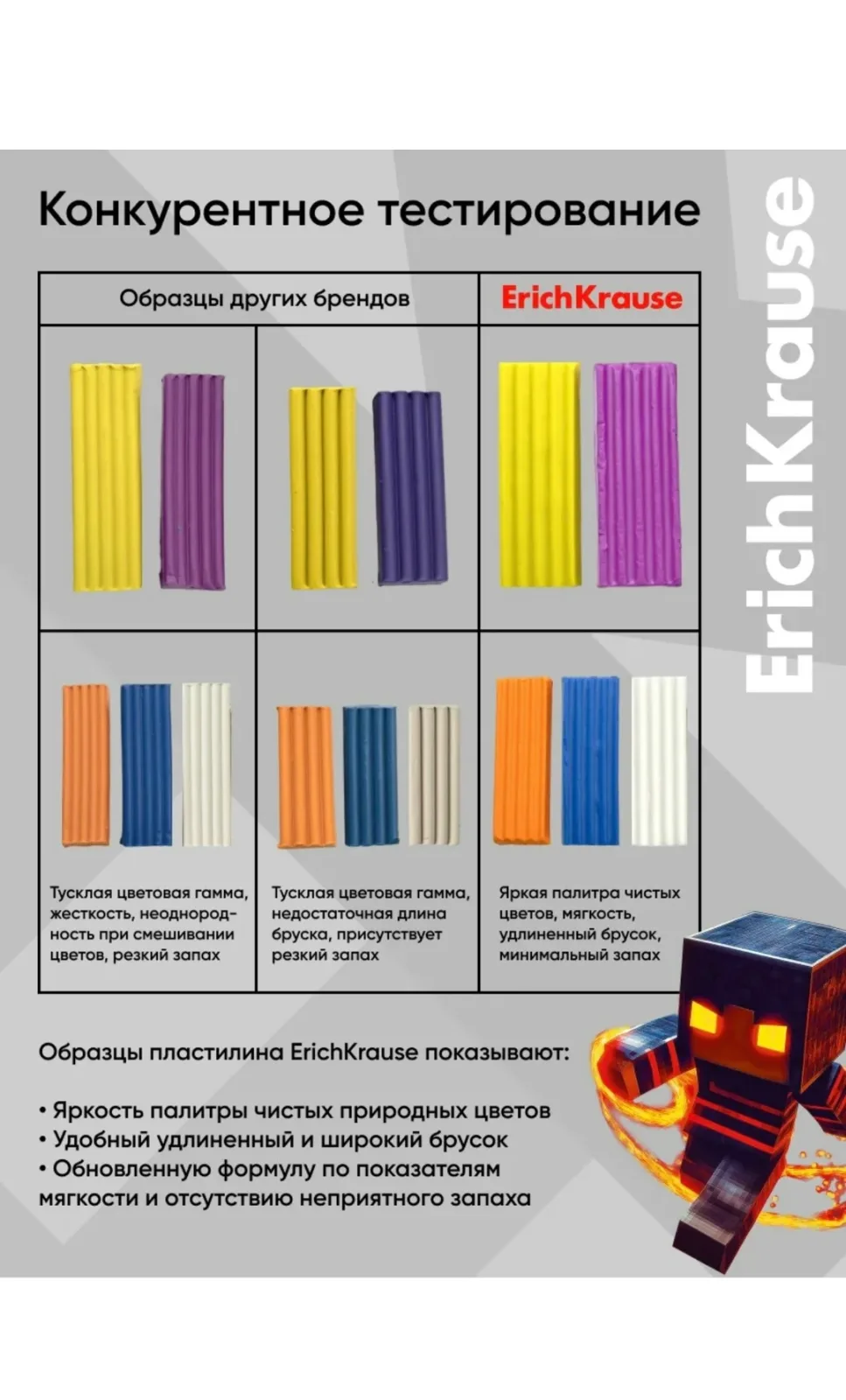 Набор классического пластилина из 12 цветов с инструментом для лепки — фото 5