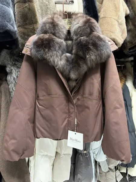 Пальто женское из натурального пуха — фото 2